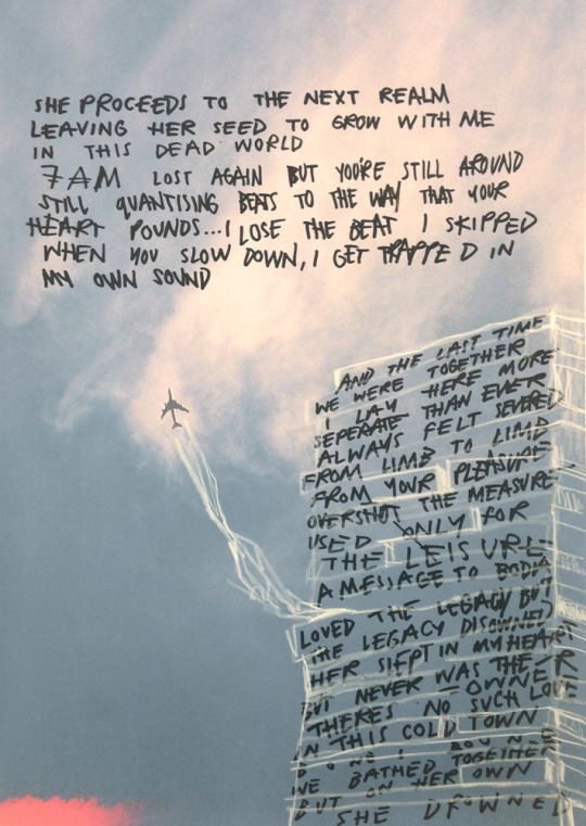 Collages with a picture of airplane and writings